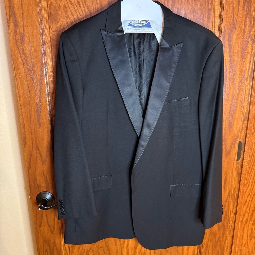 STATE Elegant Black Tuxedo Jacket